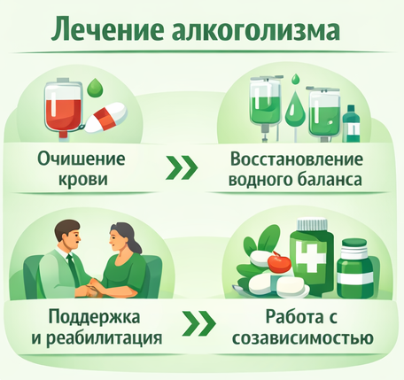лечение алкоголизма в Новом Осколе этапы